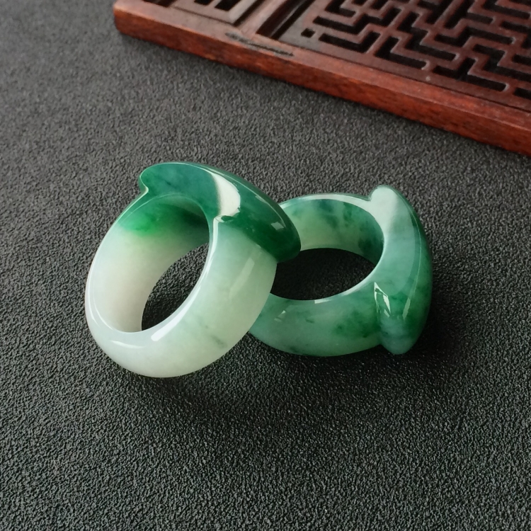 (超值推荐)糯冰种飘花指环(单价)