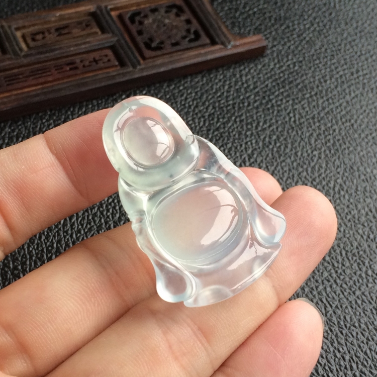 (超值推荐)冰种晴水站佛挂件