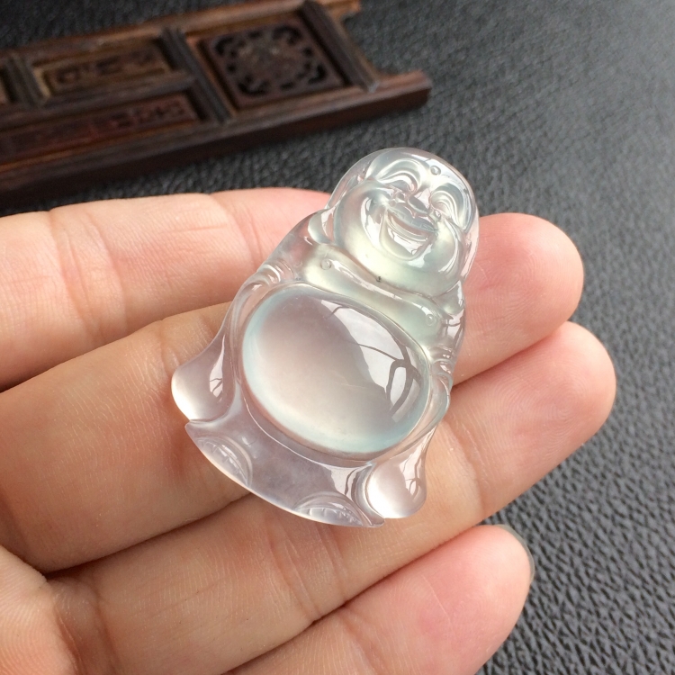 (超值推荐)冰种晴水站佛挂件