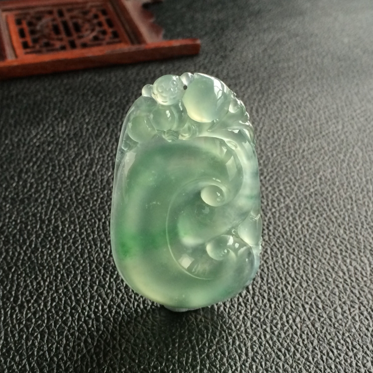 (超值推荐)冰种晴水飘花如意挂件