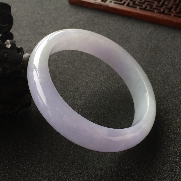 (超值推荐)糯冰种紫罗兰手镯(57.4mm)