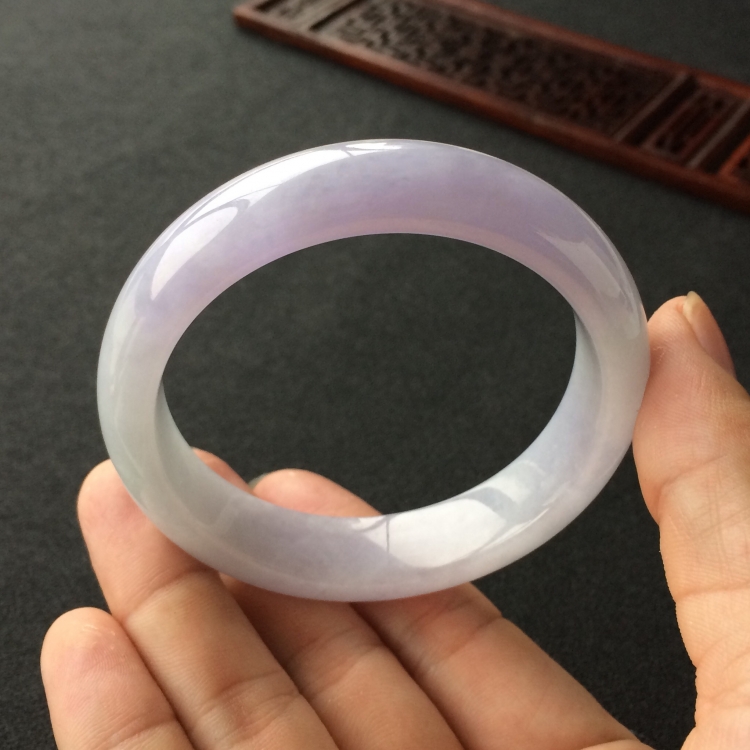 (超值推荐)糯冰种紫罗兰手镯(57.4mm)