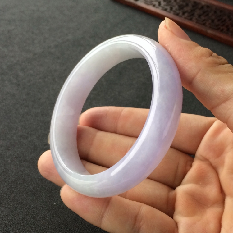 (超值推荐)糯冰种紫罗兰手镯(57.4mm)