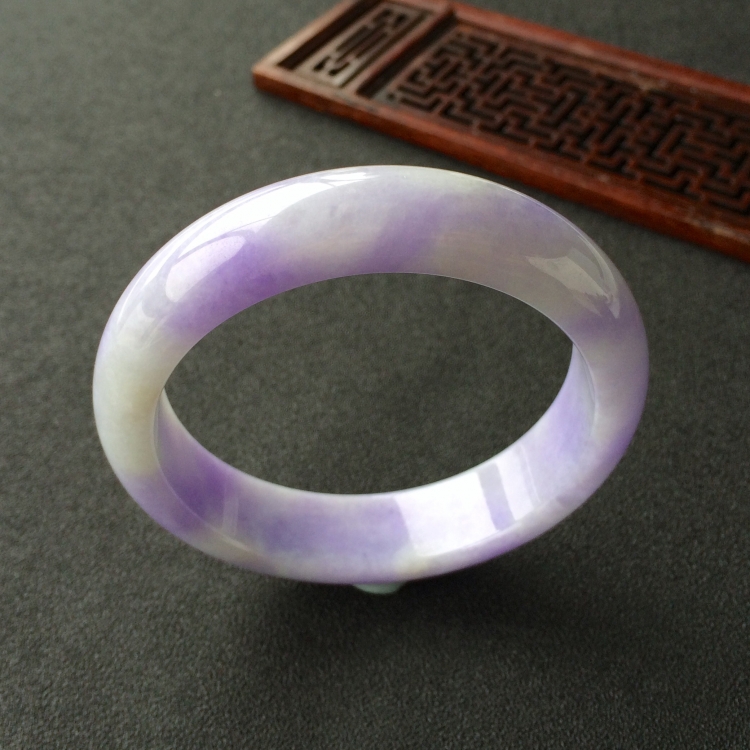 (超值推荐)糯冰种紫罗兰手镯(58.7mm)