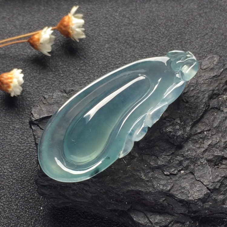 （超值推荐）冰种晴水飘花福瓜挂件