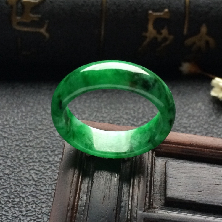 （超值推荐）糯冰种癣加绿指环（单价）