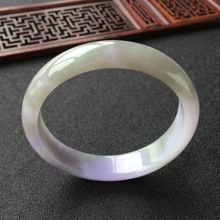 (超值推荐)糯冰种紫罗兰手镯(59.6mm)