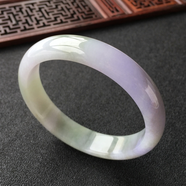 (超值推荐)糯冰种紫罗兰手镯(59.6mm)