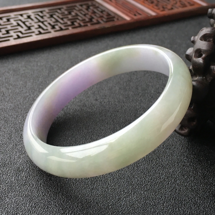(超值推荐)糯冰种紫罗兰手镯(59.6mm)