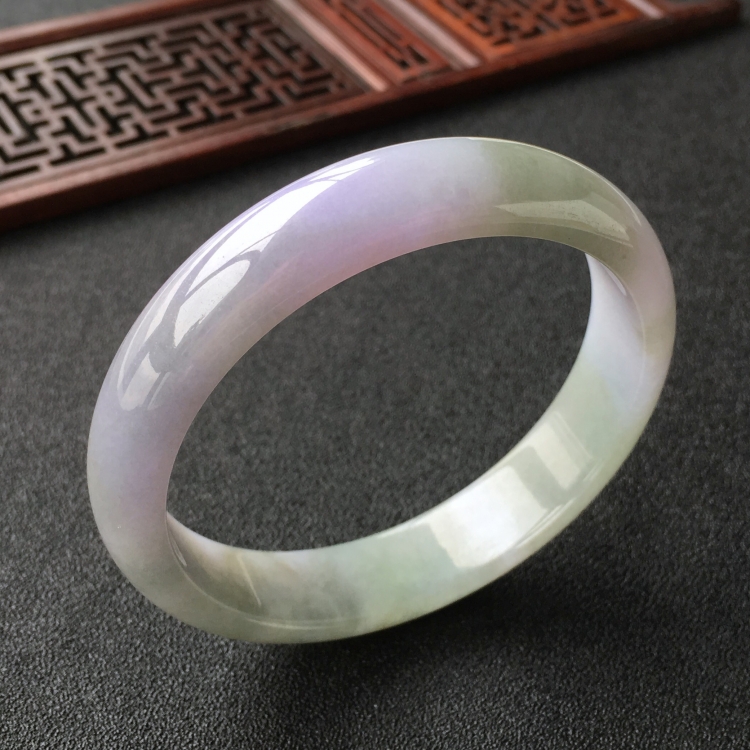 (超值推荐)糯冰种紫罗兰手镯(59.6mm)