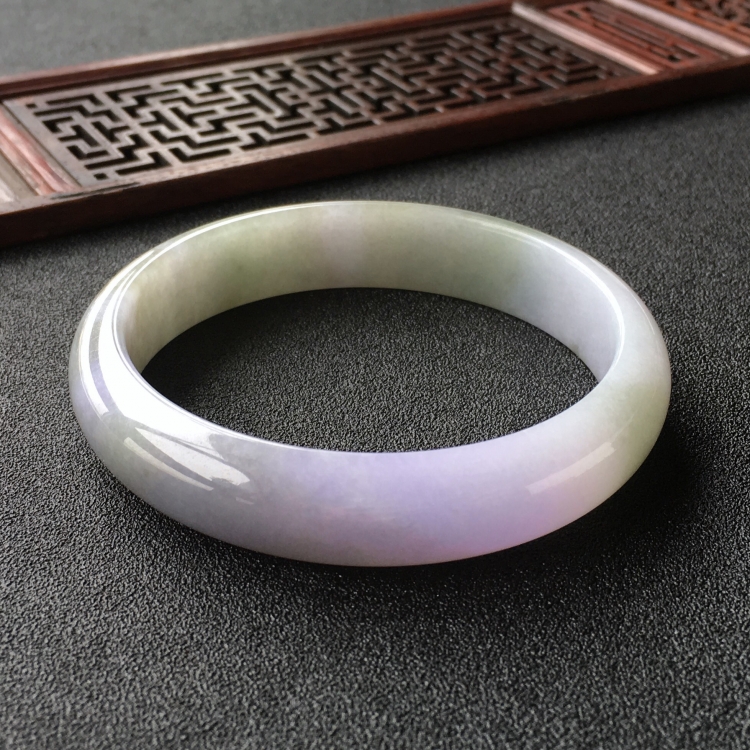 (超值推荐)糯冰种紫罗兰手镯(59.6mm)