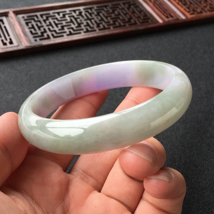 (超值推荐)糯冰种紫罗兰手镯(59.6mm)