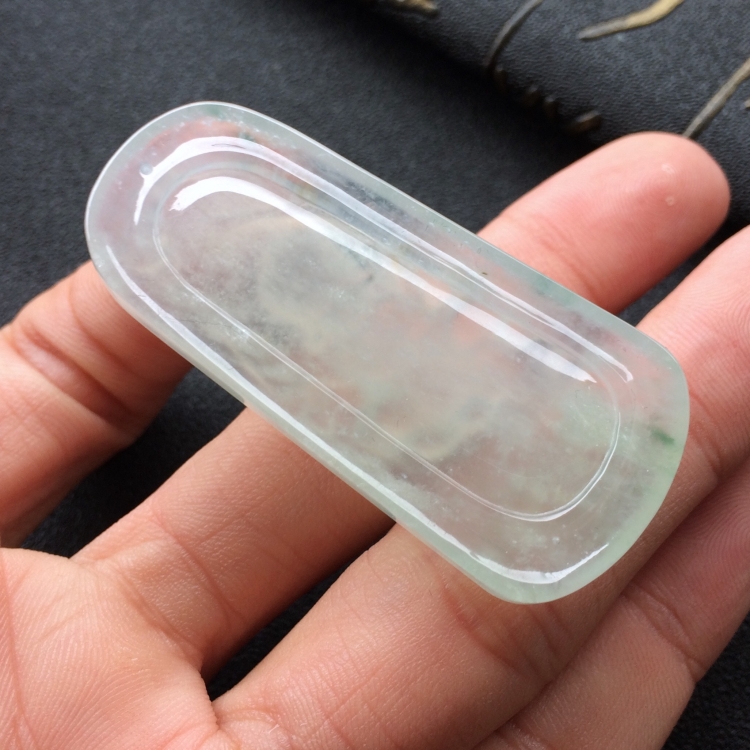 (超值推荐)冰种淡晴水略飘花宝宝佛挂件