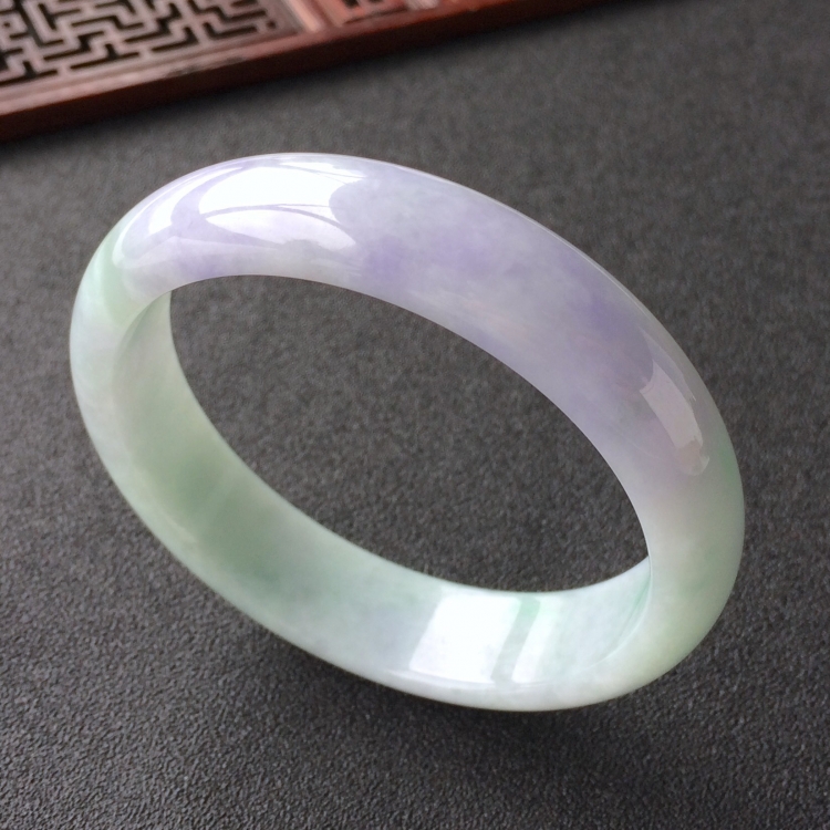 (超值推荐)糯冰种晴水紫罗兰手镯(58.2mm)