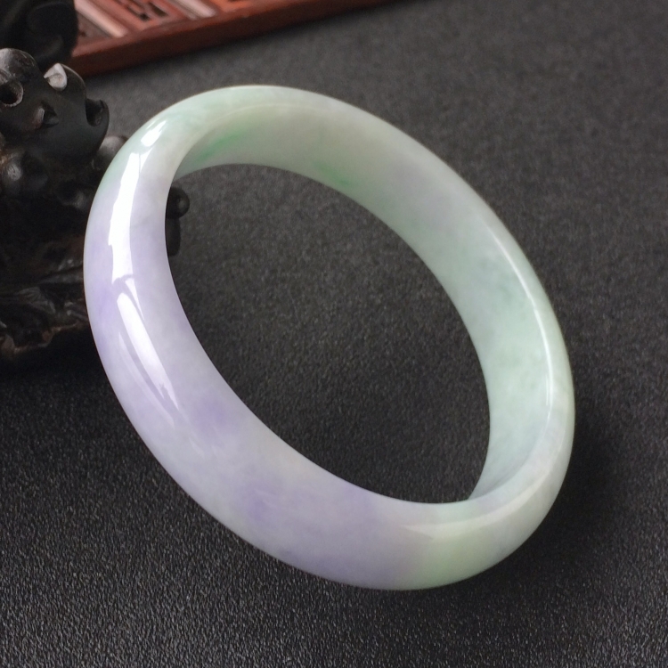 (超值推荐)糯冰种晴水紫罗兰手镯(58.2mm)