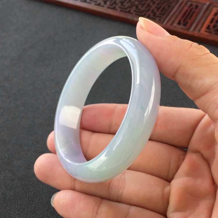 (超值推荐)糯冰种紫罗兰手镯(55.8mm)