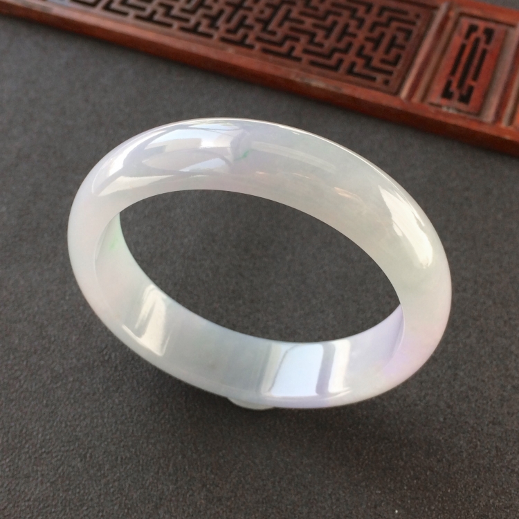 (超值推荐)糯冰种紫罗兰手镯(55.8mm)