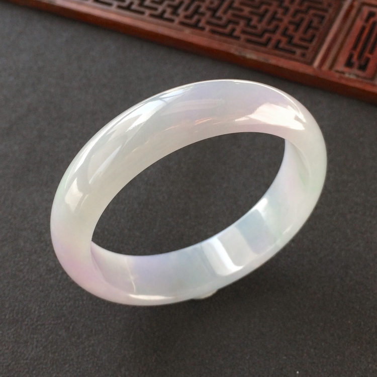 (超值推荐)糯冰种紫罗兰手镯(55.8mm)