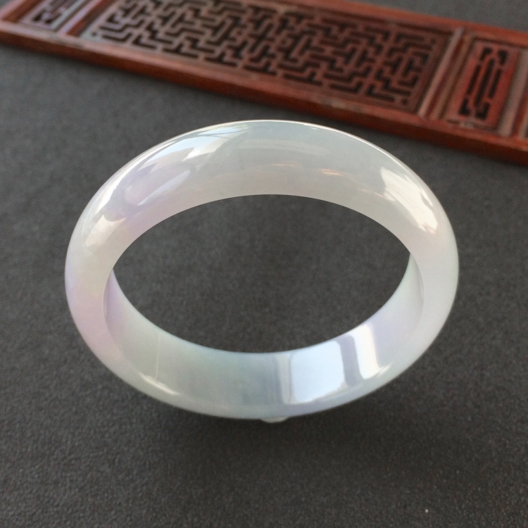 (超值推荐)糯冰种紫罗兰手镯(55.8mm)