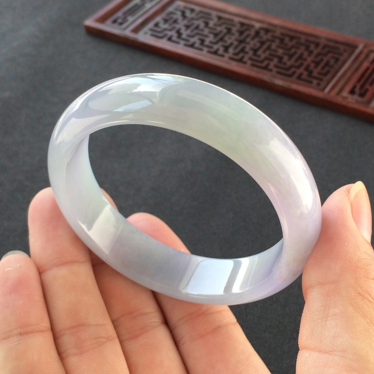 (超值推荐)糯冰种紫罗兰手镯(55.8mm)