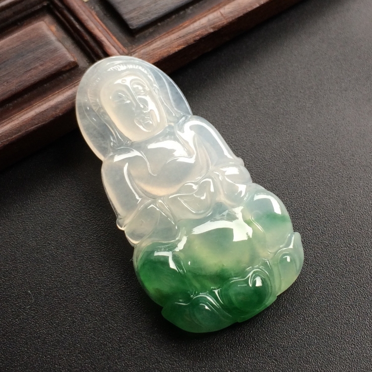 （超值推荐）冰种飘翠观音挂件