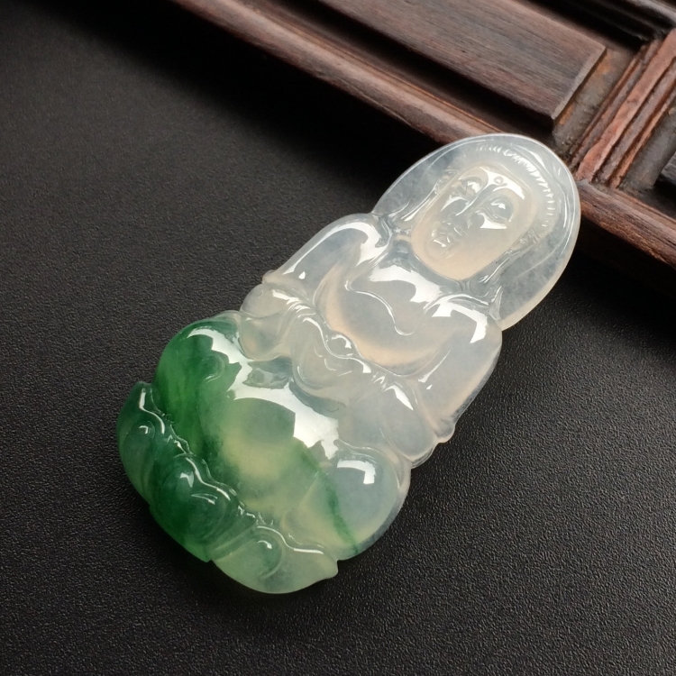 （超值推荐）冰种飘翠观音挂件