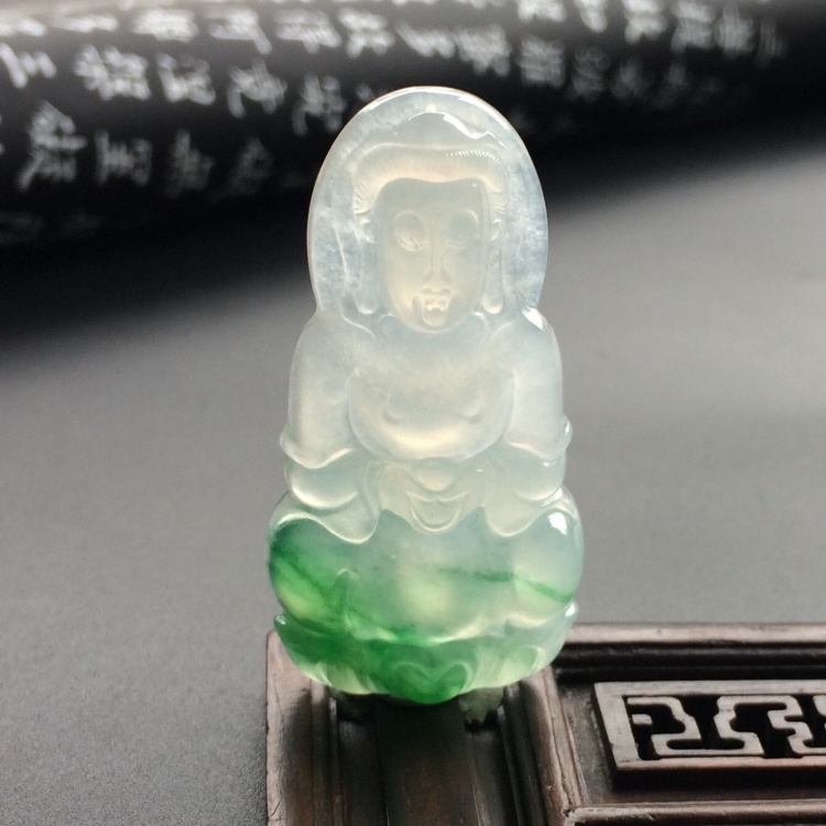 （超值推荐）冰种飘翠观音挂件