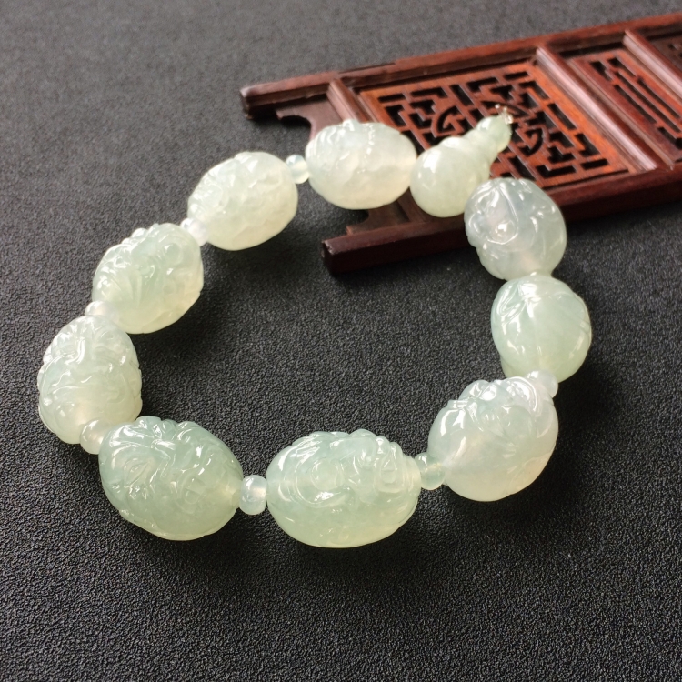 (超值推荐)糯冰种晴水罗汉头手链