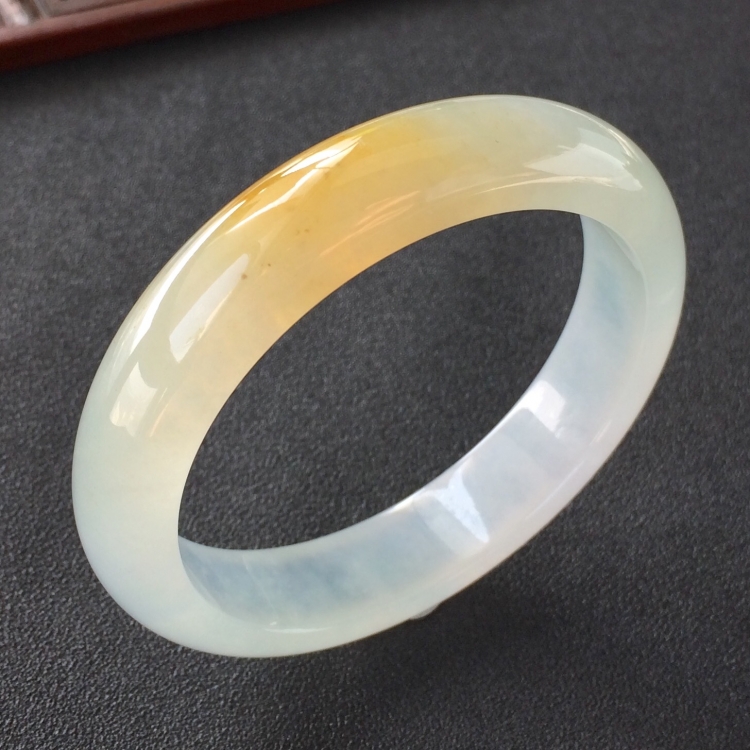 (超值推荐)冰种黄翡手镯(55.3mm)