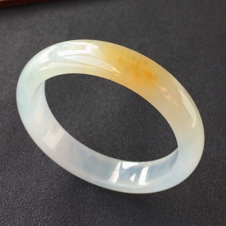 (超值推荐)冰种黄翡手镯(55.3mm)