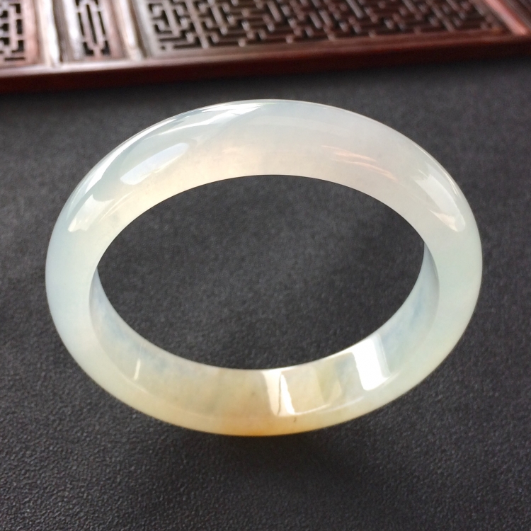 (超值推荐)冰种黄翡手镯(55.3mm)