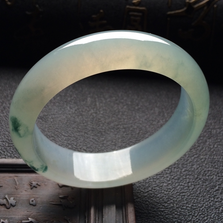 （超值推荐）冰种飘花手镯（59.4mm）