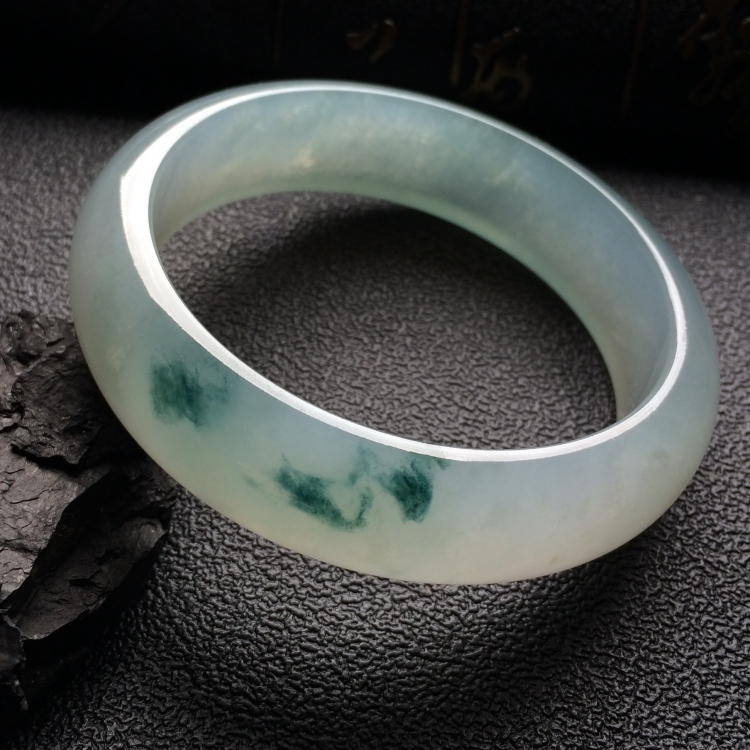 （超值推荐）冰种飘花手镯（59.4mm）