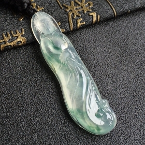 (超值推荐)冰种飘花观音挂件