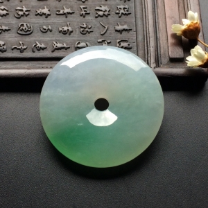 （超值推荐）冰种飘翠平安扣挂件