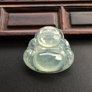 （超值推荐）冰种淡晴水玉佛挂件