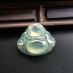 （超值推荐）冰种淡晴水玉佛挂件