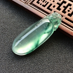 (超值推荐)冰种飘花福瓜挂件