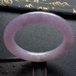（超值推荐）糯冰种紫罗兰圆条手镯（56.6mm）