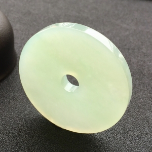 (超值推荐)糯冰种晴水平安扣挂件