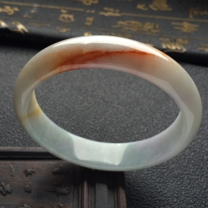 （超值推荐）糯冰种飘黄翡手镯（58.4mm）