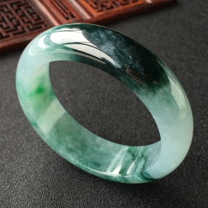 (超值推荐)糯冰种飘花手镯(59mm)