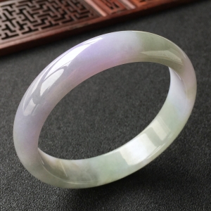 (超值推荐)糯冰种紫罗兰手镯(59.6mm)