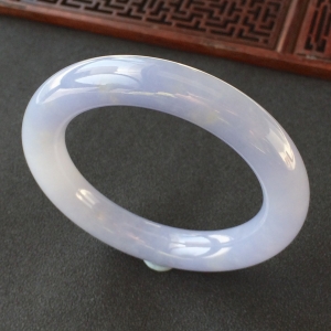 (超值推荐)糯冰种紫罗兰圆条手镯(55.6mm)