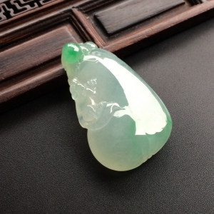 （超值推荐）冰种飘翠福瓜挂件