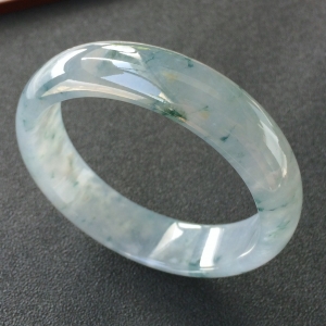 (超值推荐)糯冰种紫罗兰飘花手镯(58.1mm)