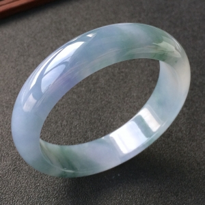(超值推荐)糯冰种紫罗兰飘花手镯(58.5mm)