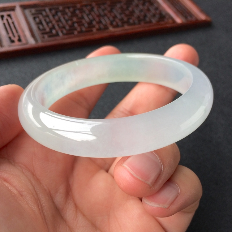 (超值推荐)冰种晴水手镯(54.5mm)