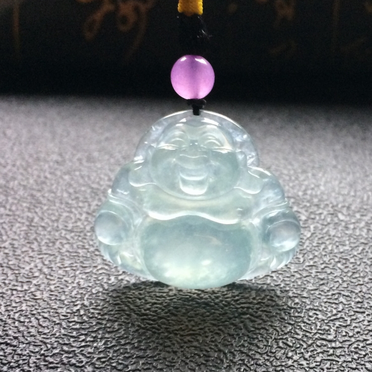 （超值推荐）冰种淡晴水玉佛挂件