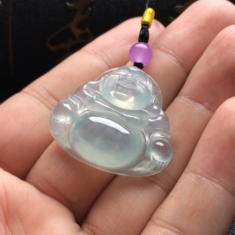 （超值推荐）冰种淡晴水玉佛挂件
